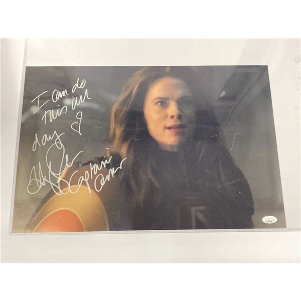 Autographed Captain Carter JSA Poster