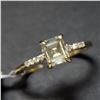 Image 2 : 10K  DIAMOND (1CT) DIAMOND(0.05CT) RING SIZE 7