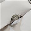 Image 2 : 14K  DIAMOND(1.5CT) WITH TWO ACCENT DIAMONDS(0.1CT) RING SIZE 6