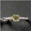 Image 1 : 14K  YELLOW DIAMOND (0.9CT) DIAMOND(0.07CT) RING SIZE 6.75