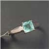 Image 2 : 10K  NATURAL COLUMBIA EMERALD(0.55CT) RING SIZE 5