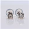 Image 1 : 14K  DIAMOND(0.4CT) EARRINGS