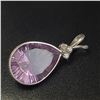 Image 2 : 14K  AMETHYST(8CT) DIAMOND(0.05CT) PENDANT