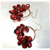 Image 2 : 14K  NATURAL GARNET(32CT) EARRINGS