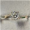 Image 1 : 10K  WHITE MOISSANITE(1CT) RING SIZE 6.75