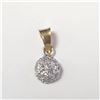 Image 1 : 18K  CZ 0.86G PENDANT