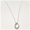 Image 2 : SILVER DIAMOND 24" NECKLACE