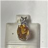Image 1 : 14K  CITRINE(2CT) DIAMOND(0.03CT) PENDANT