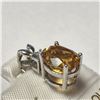 Image 2 : 14K  CITRINE(2CT) DIAMOND(0.03CT) PENDANT