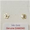 Image 1 : 14K  DIAMOND 2IN1 WITH MOTHER OF PEARL(0.075CT) EARRINGS