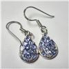 Image 1 : SILVER TANZANITE EARRINGS