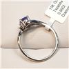 Image 3 : 10K  NATURAL TANZANITE(0.95CT) 2 DIAMONDS RING SIZE 7