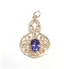 Image 1 : 14K  NATURAL TANZANITE(1CT) PENDANT