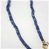 Image 2 : 10K  NATURAL SAPPHIRE 16"(37CT) NECKLACE