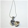 Image 2 : SILVER HEART 16" NECKLACE