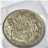 Image 2 : SILVER CANADIAN 50CENT 11.5G YEAR OF 1951 COIN