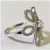 Image 2 : SILVER CZ RING SIZE 8