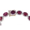 Image 2 : GIA Certified Burmese Ruby Diamond & 14k Bracelet