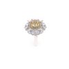 Image 8 : Fancy Yellow Diamond 18k Gold Ring w/ GIA