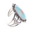 Image 4 : Navajo Large Kingman Turquoise Sterling Bracelet