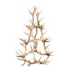 Image 1 : Monumental Elk Antler Layered Chandelier c. 20th C