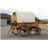 Image 20 : C. 1880 Covered Oak Wagon Fully Restored