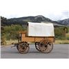Image 2 : C. 1880 Covered Oak Wagon Fully Restored