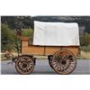 Image 42 : C. 1880 Covered Oak Wagon Fully Restored