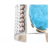 Image 11 : Alpaca Silver and Turquoise Cabochon Cuff Bracelet