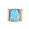 Image 2 : Alpaca Silver and Turquoise Cabochon Cuff Bracelet