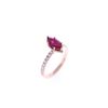 Image 8 : 1.13cts Marquise Ruby Diamond & 14k Gold Ring