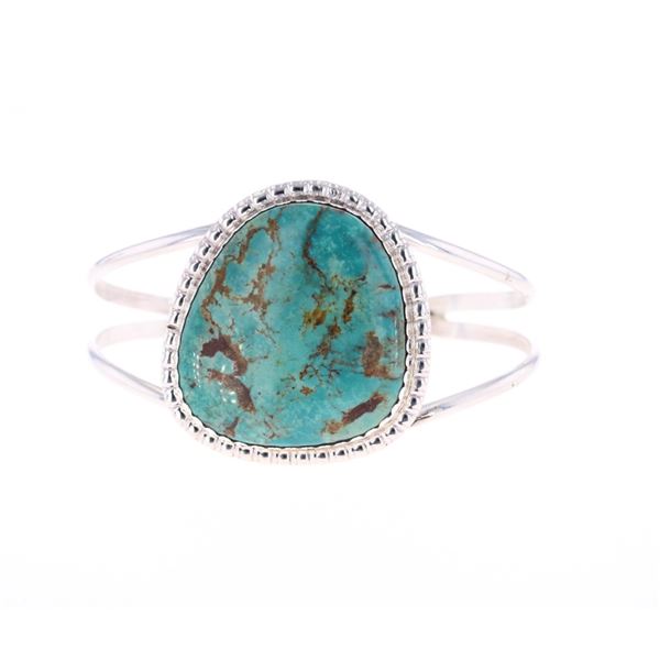 Navajo Kings Manassa Turquoise Cuff by Chaz Tsosie