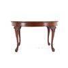 Image 1 : Queen Anne Style Leather Top Round Coffee Table