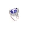 Image 2 : Elegant Tanzanite VS1 Diamond & Platinum Ring