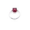 Image 2 : Bicolor Watermelon Tourmaline Diamond 14k Ring