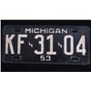 Image 8 : 1950's Michigan State Car License Plate Collection