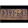 Image 8 : 1930's Michigan State Car License Plate Collection