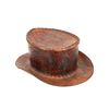 Image 2 : Vintage Hand-Tooled Leather Top Hat