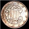 Image 2 : 1861 Silver Three Cent CHOICE PROOF