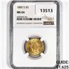 Image 1 : 1885-S $5 Gold Half Eagle NGC-MS64