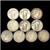 Image 1 : (10) Misc Silver Quarters LIGHTLY CIRCULATED