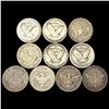 Image 2 : (10) Misc Silver Quarters LIGHTLY CIRCULATED