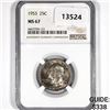 Image 1 : 1953 Washington Silver Quarter NGC-MS67