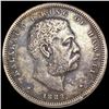 Image 1 : 1883 Kingdom of Hawaii Half Dollar CLOSELY