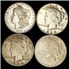 Image 1 : (4) Misc Silver Dollars ABOUT UNCIRCULATED