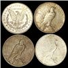 Image 2 : (4) Misc Silver Dollars ABOUT UNCIRCULATED