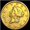Image 1 : 1853 Rare Gold Dollar ABOUT UNCIRCULATED