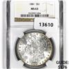 Image 1 : 1881 Morgan Silver Dollar NGC-MS63