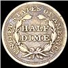 Image 2 : 1857 Seated Liberty Half Dime NICELY CIRCULATED