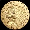 Image 1 : 1915 $2.50 Gold Quarter Eagle CLOSELY